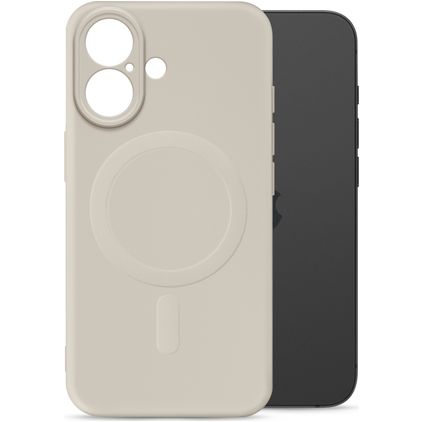 My Style Protective Flex Coque iPhone 16 MagSafe Coque arrière en TPU Souple - Antique White