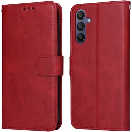 Mobigear Wallet Housse Samsung Galaxy A16 Etui Porte-Monnaie - Rouge