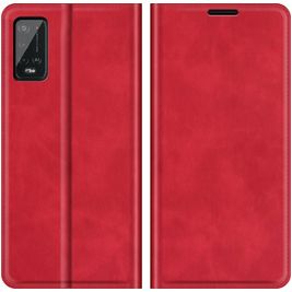 Mobigear Retro Slim Housse Wiko Power U20 Etui Porte-Monnaie - Rouge
