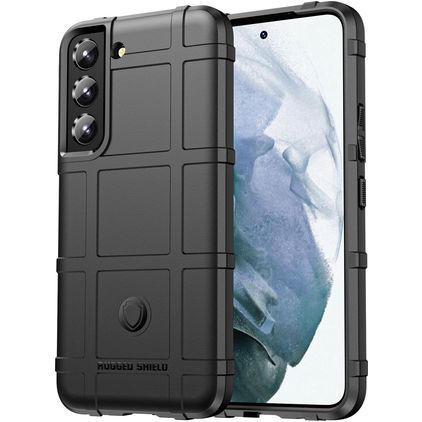 Mobigear Rugged Shield Coque Samsung Galaxy S22 Coque arrière en TPU Souple Anti-Chocs - Noir