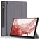 Mobigear Tri-Fold Coque Samsung Galaxy Tab S9 Plus Etui + Porte-crayon - Gris
