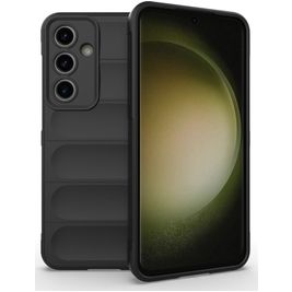 Mobigear Bumpy Coque Samsung Galaxy S24 FE Coque arrière en TPU Souple - Noir