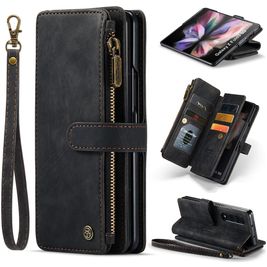 Caseme C30 Housse Samsung Galaxy Z Fold 4 Etui Porte-Monnaie - Noir