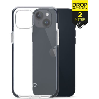 Mobilize Shatterproof Coque iPhone 14 Plus Coque arrière Rigide Anti-Chocs - Transparent / Noir