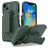 Mobigear Explorer Coque iPhone 14 Plus Coque arrière Rigide Anti-Chocs avec Support Amovible - Vert