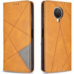 Mobigear Rhombus Slim Housse Nokia G10 Etui - Cognac