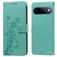 Mobigear Flowers Housse Google Pixel 11 Pro XL Etui Porte-Monnaie - Vert