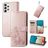 Mobigear Clover Housse Samsung Galaxy A73 Etui Porte-Monnaie - Rose doré