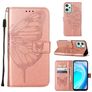 Mobigear Butterfly Housse Realme 9 5G Etui Porte-Monnaie - Rose doré