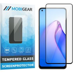 Mobigear Premium OPPO Reno 8 Verre trempé Protection d'écran - Compatible coque - Noir