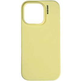 Nudient Base Coque iPhone 16 Pro Max Coque arrière en Silicone - Pale Yellow