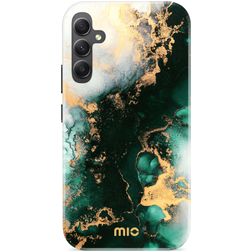 MIO Coque Samsung Galaxy A34 MagSafe Coque arrière Rigide - Green Marble