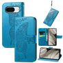 Mobigear Butterfly Google Pixel 8 Étui Portefeuille - Bleu