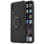 Mobigear Armor Ring Coque Samsung Galaxy A50 Coque arrière Rigide Anti-Chocs avec Anneau-Support - Noir