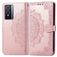 Mobigear Mandala Housse Vivo Y76 Etui Porte-Monnaie - Rose doré