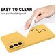 Mobigear Rubber Touch Coque Samsung Galaxy A56 Coque arrière en Silicone - Jaune