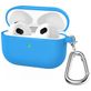 Mobigear Classic Coque Apple AirPods 3 Coque en Silicone Souple - Bleu