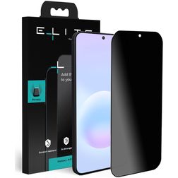 Elite Samsung Galaxy A57 Verre trempé Protection d'écran Confidentialité - Compatible Coque - Noir