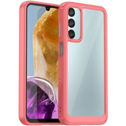 Mobigear Crystal Coque Samsung Galaxy M15 Coque arrière Rigide - Rouge