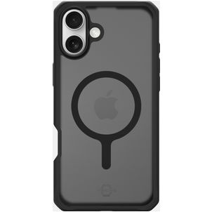 ITSKINS Level 2 HybridMagFrost R Coque iPhone 16 Plus MagSafe Coque arrière Rigide Anti-Chocs - Noir