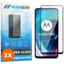 Mobigear Premium Motorola Moto G71 5G Verre trempé Protection d'écran - Compatible Coque - Noir (Lot de 3)