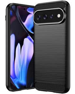 Mobigear Brushed Slim Coque Google Pixel 11 Pro XL Coque arrière en TPU Souple - Noir