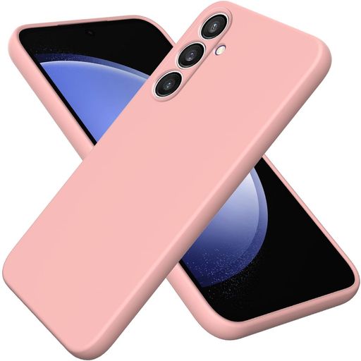 Mobigear Rubber Touch Coque Samsung Galaxy S24 FE Coque arrière en Silicone - Rose