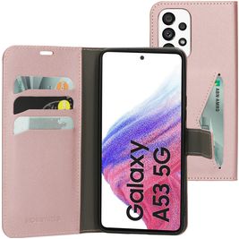Mobiparts Classic Wallet Housse Samsung Galaxy A53 Etui Porte-Monnaie - Rose