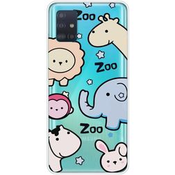 Mobigear Design Coque Samsung Galaxy A71 Coque arrière en TPU Souple - Zoo