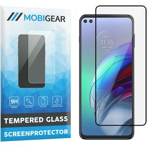Mobigear Premium Motorola Moto G100 Verre trempé Protection d'écran - Compatible Coque - Noir