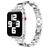 Mobigear Prague Bracelet Acier Apple Watch Fermeture boucle déployante - 42/41/40/38 mm - Argent