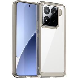 Mobigear Crystal Xiaomi 15 Pro Plastique rigide Coque arrière - Gris