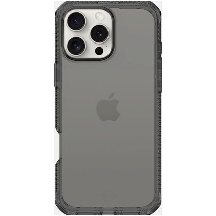 ITSKINS Level 2 SpectrumClear R Coque iPhone 16 Pro Max Coque arrière en TPU Souple Anti-Chocs - Smoke