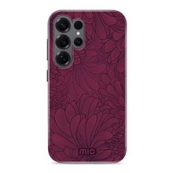 MIO Coque Samsung Galaxy S25 Ultra MagSafe Coque arrière Rigide - Berry Blooms