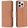 Mobigear Excellent Housse iPhone 16 Pro Etui Porte-Monnaie - Marron