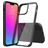 Mobigear Crystal iPhone 13 Pro Max Plastique rigide Coque arrière - Noir