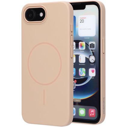 Mobiparts Slim Line Coque iPhone 17e MagSafe Coque arrière Rigide - Dune Sand
