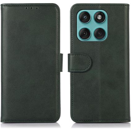 Mobigear Wallet Housse Motorola Edge 60 Fusion Etui Porte-Monnaie - Vert