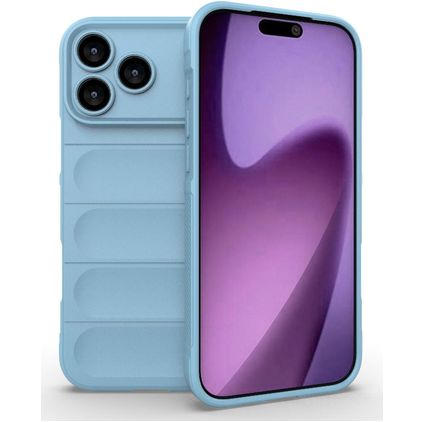 Mobigear Bumpy Coque iPhone 18 Pro Max Coque arrière en TPU Souple - Bleu