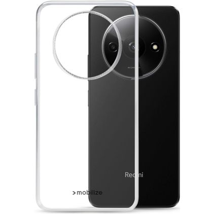Mobilize Gelly Coque Transparente Xiaomi Redmi A3 Coque arrière en TPU Souple - Transparent
