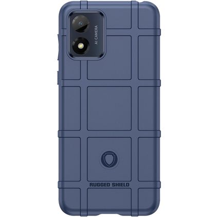 Mobigear Rugged Shield Coque Motorola Moto E13 Coque arrière en TPU Souple Anti-Chocs - Bleu