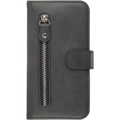 Mobigear Zipper Samsung Galaxy S20 Plus Étui Portefeuille - Noir
