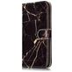 Mobigear Marble Housse iPhone 8 Plus Etui Porte-Monnaie - Noir
