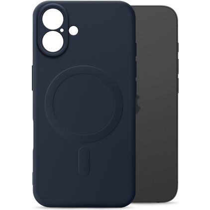 My Style Protective Flex Coque iPhone 16 Plus MagSafe Coque arrière en TPU Souple - Bleu Marin