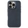 Decoded Coque iPhone 16 Pro MagSafe Coque arrière en Cuir Véritable - Bleu Marin