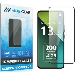 Mobigear Premium Xiaomi Redmi Note 13 Pro 5G Verre trempé Protection d'écran - Compatible Coque - Noir