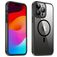 Valenta Trend Coque iPhone 15 Pro Max MagSafe Coque arrière Rigide - Transparent / Noir