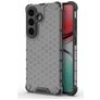 Mobigear Honeycomb Coque Samsung Galaxy S26 Coque arrière Rigide Anti-Chocs - Noir