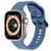 Mobigear Ripple Bracelet Silicone Apple Watch Fermeture boucle ardillon - 49/46/45/44 mm - Bleu