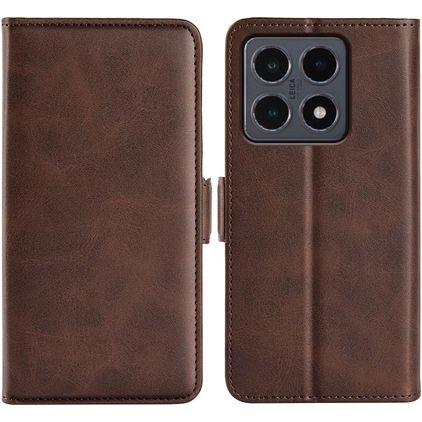 Mobigear Slim Magnet Housse Xiaomi 15T Etui Porte-Monnaie - Marron